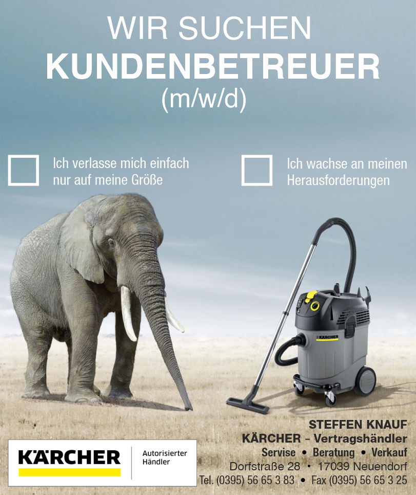 KÄRCHER Knauf - WIR SUCHEN DICH - Kundenbetreuer (m/w/d)